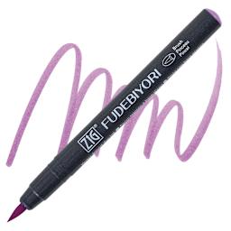 Zig Fudebiyori Brush Pen - Light Violet pen and swatch