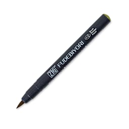 Zig Fudebiyori Brush Pen - Olive Green