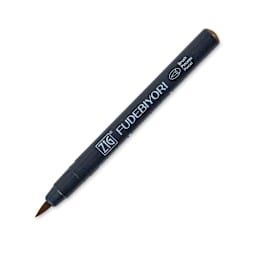 Zig Fudebiyori Brush Pen - Mid Brown