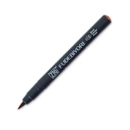 Zig Fudebiyori Brush Pen - Deep Reddish Brown