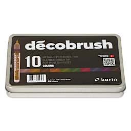 Karin DécoBrush Metallic Markers - Set of 10