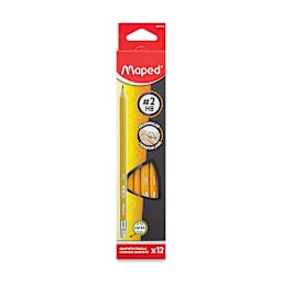 Maped Triangular No. 2 Pencils - Front of package of 12