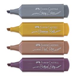 Faber-Castell Metallic Textliner - Wallet Set of 4