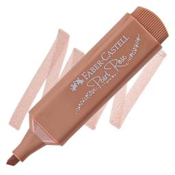 Faber-Castell Metallic Textliner - Pearl Rose marker and swatch