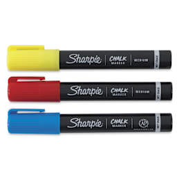 Sharpie Chalk Markers - Set of 3 Primary Colors capped in row