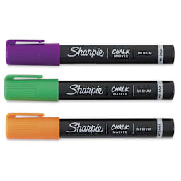 Sharpie Chalk Markers - Set of 3 Secondary Colors capped in row 