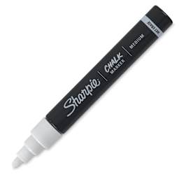 Sharpie Chalk Markers - White Marker uncapped at angle