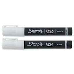 Sharpie Chalk Markers - Set of 2 White Markers capped