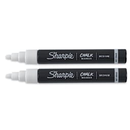 Sharpie Chalk Markers - Set of 2 White Markers uncapped
