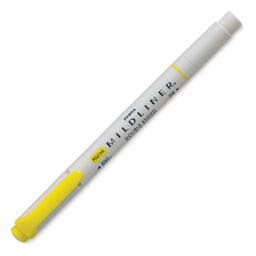Zebra Mildliner Double Ended Creative Marker - Lemon Yellow