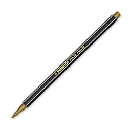 Stabilo Pen 68 Metallic Pen - Gold - with cap off