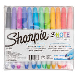 Sharpie S-Note Creative Markers - Set of 12 (back of package)