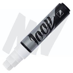 Loop Paint Marker - White, 15 mm marker and swatch