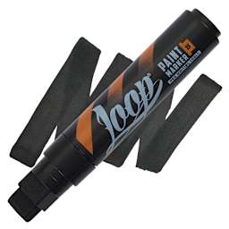 Loop Paint Marker - Black, 15 mm marker and swatch