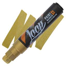 Loop Paint Marker - Gold, 15 mm marker and swatch