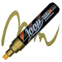 Loop Paint Marker - Gold, 8 mm marker and swatch
