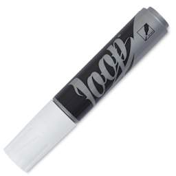 Loop Water-Based Acrylic Marker - White, 10 mm (cap on)