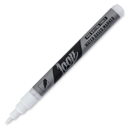 Loop Water-Based Acrylic Marker - White, 1 mm (cap off)