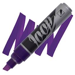 Loop Water-Based Acrylic Marker - Moss, 10 mm marker and swatch