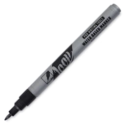 Loop Water-Based Acrylic Marker - Black, 1 mm (cap off)
