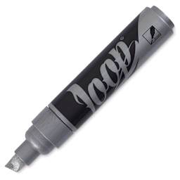 Loop Water-Based Acrylic Marker - Silver, 10 mm (cap off)