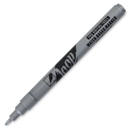 Loop Water-Based Acrylic Marker - Silver, 1 mm (cap off)