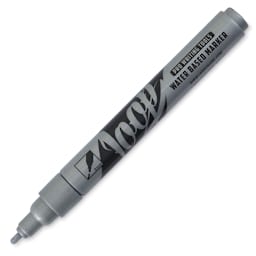 Loop Water-Based Acrylic Marker - Silver, 2 mm (cap off)