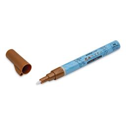 Aitoh Manga Liner Pen - Copper (with cap off)