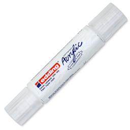 Edding 5400 Acrylic Double Ended Paint Marker - Traffic White 922, Cap On
