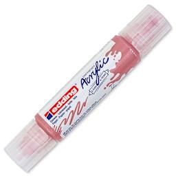 Edding 5400 Acrylic Double Ended Paint Marker - Classy Mauve 935, Cap On