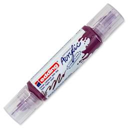 Edding 5400 Acrylic Double Ended Paint Marker - Berry 910, Cap On