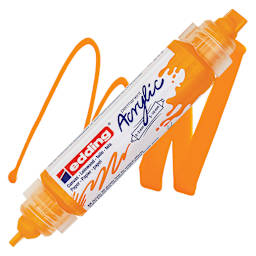 Edding 5400 Acrylic Double Ended Paint Marker - Sunny Yellow 906 marker and swatch