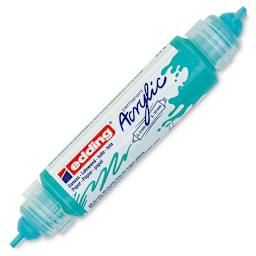Edding 5400 Acrylic Double Ended Paint Marker - Opulent Turquoise 934, Cap Off