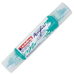 Edding 5400 Acrylic Double Ended Paint Marker - Opulent Turquoise 934, Cap On
