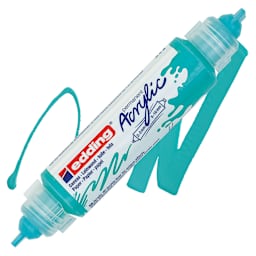 Edding 5400 Acrylic Double Ended Paint Marker - Opulent Turquoise 934 marker and swatch