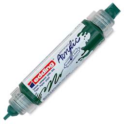 Edding 5400 Acrylic Double Ended Paint Marker - Moss Green 903, Cap Off