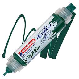 Edding 5400 Acrylic Double Ended Paint Marker - Moss Green 903 marker and swatch