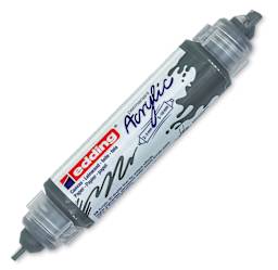 Edding 5400 Acrylic Double Ended Paint Marker - Anthracite 926, Cap Off