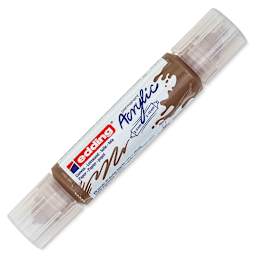 Edding 5400 Acrylic Double Ended Paint Marker - Hazel 919, Cap on