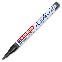 Edding Acrylic Paint Marker - Black 901, Fine, Cap Off