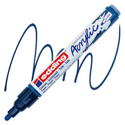 Edding Acrylic Paint Marker - Elegant Midnight 933, Medium marker and swatch