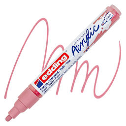 Edding Acrylic Paint Marker - Classy Mauve 935, Medium marker and swatch