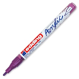 Edding Acrylic Paint Marker - Berry 910, Fine, Cap Off