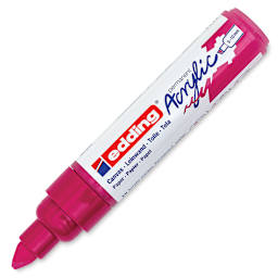 Edding Acrylic Paint Marker - Telemagenta 909, Broad, Cap Off