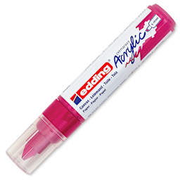 Edding Acrylic Paint Marker - Telemagenta 909, Broad, Cap On