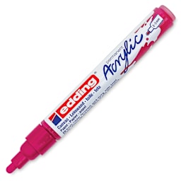 Edding Acrylic Paint Marker - Telemagenta 909, Medium, Cap Off