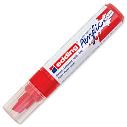Edding Acrylic Paint Marker - Traffic Red 902, Broad, Cap On