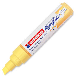 Edding Acrylic Paint Marker - Pastel Yellow 915, Broad, Cap Off