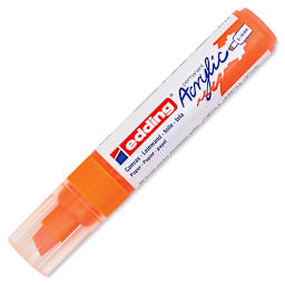 Edding Acrylic Paint Marker - Neon Orange 066, Broad, Cap On