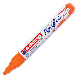 Edding Acrylic Paint Marker - Neon Orange 066, Medium, Cap Off